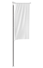An image of a Pole Banner isolated on a white background