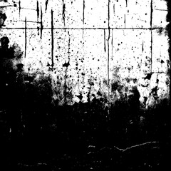 Aged and Worn Concrete Grunge with Dust Particles - Black and White Urban Texture
