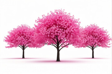 tree in bloom frosty snowy