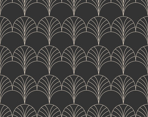 Modern geometric art deco seamless pattern. Trendy abstract background. Vector illustration for print, fabric, surface, textile.