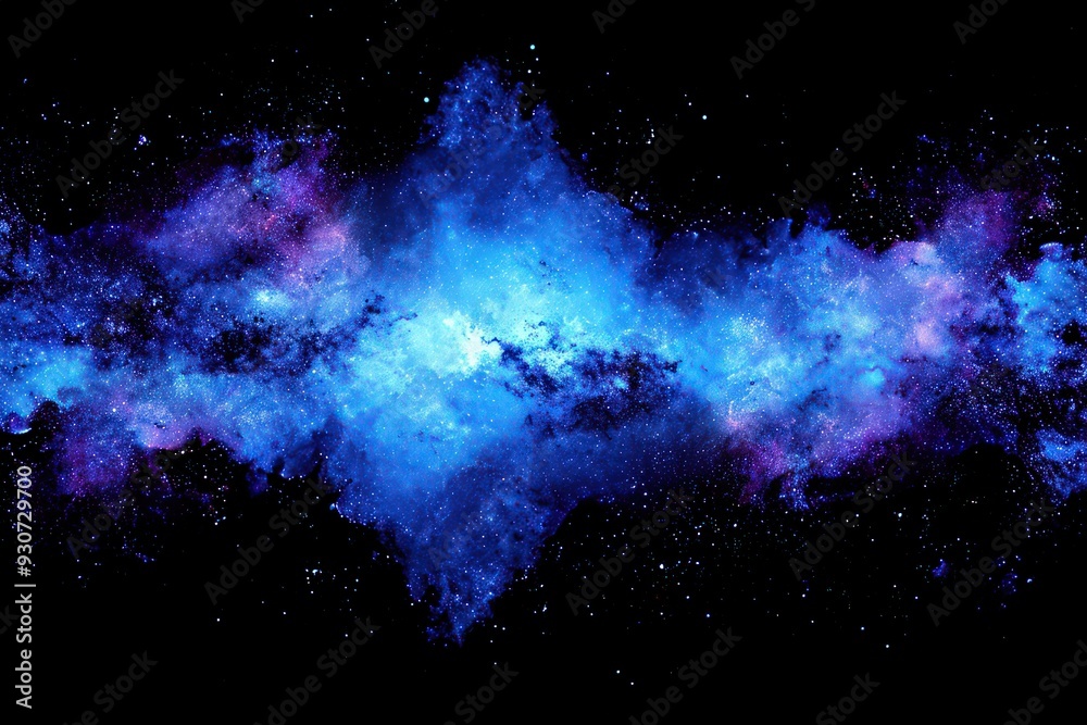 Wall mural an image inviting us to listen to the whispers of the cosmos through the night sky, where each star'