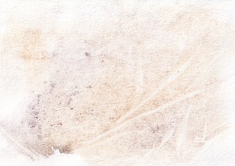 Watercolor texture art background. Painted template for design. Grunge hand-drawn illustration for cards, flyer, poster or cover design.