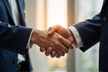 Business Handshake in Office 