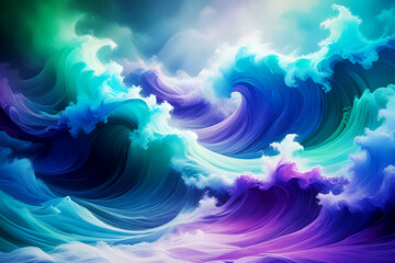 abstract background with waves