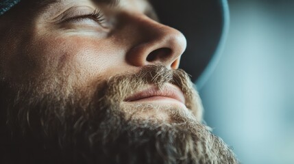 Fototapeta premium A delightful image showcasing a cozy winter vibe, featuring a close-up of a knit sweater with a focus on the texture and warmth, perfect for a comforting winter scene.