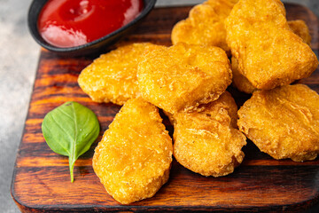 cheese in batter nuggets deep fried fresh meal food snack on the table copy space food background rustic top view