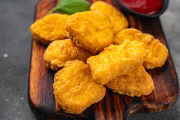 cheese in batter nuggets deep fried fresh meal food snack on the table copy space food background rustic top view