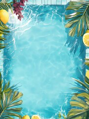 Pool concept invitation template