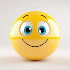 Cheeky 3D emoji with bright colors and glossy finish against a white backdrop
