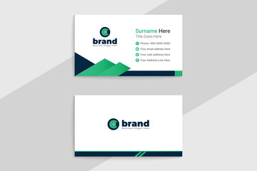 Clean corporate business card template