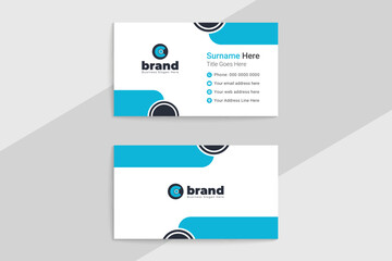 Elegant shape business card template