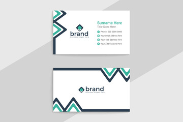 Geometric business card design template