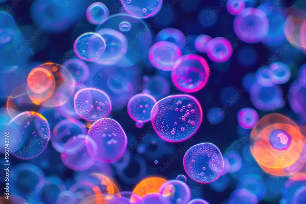 Aufkleber a collection of bubbles stacked on top of each other