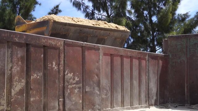 arena, materiales de construcci&oacute;n