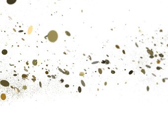  Multicolored confetti on white