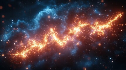 Obraz premium Cosmic Lightning