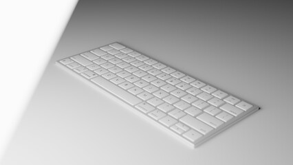 white laptop keyboard