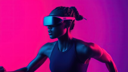 Wearable tech analyzing athlete's performance in real-time, illustrating innovation in sports and fitness gadgets.