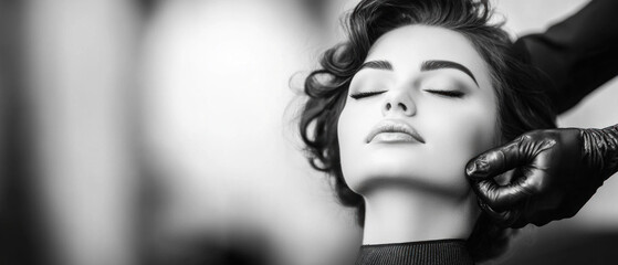 Obraz premium Hair Styling in Beauty Salon