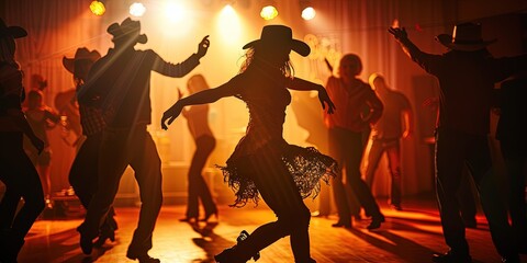 country line dancing concept