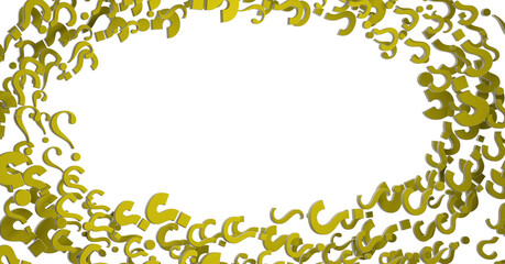 question icons, original 3d rendering; business and marketing concepts