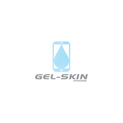 Mobile skin gel logo design vector template editable 