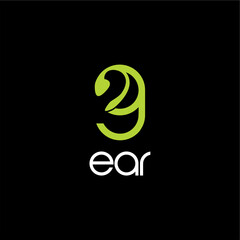 Letter g ear medical science health technology logo design vector template editable 