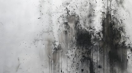 Abstract white black engrave ground background with random black noise grey shadows