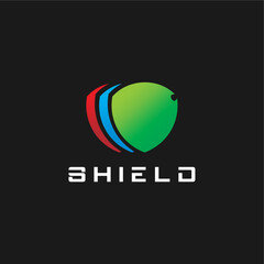 Shield protection security logo design vector template editable 