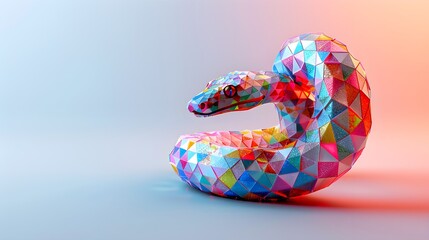 Fototapeta premium Zodiac signs made of coloured metal squares in 3D