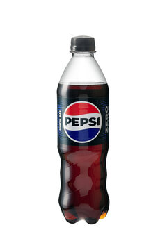 Bottle of Pepsi Zero, 300ml. transparent plastic bottle