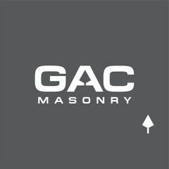 Letter GAC  masonry  logo design vector template editable 