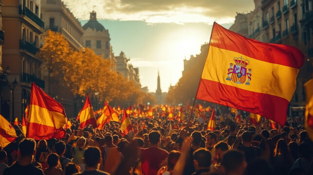 Manifestaci&oacute;n del pueblo espa&ntilde;ol en Madrid. Concepto de manifestaci&oacute;n pac&iacute;fica.