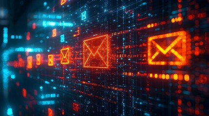 Digital Network Email Communication.
