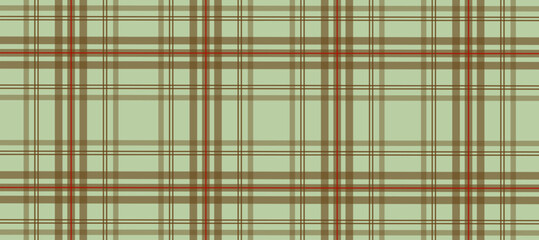 Green and brown plaid fabric texture background