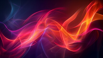Fototapeta premium A vibrant abstract design with flowing colors and light effects.