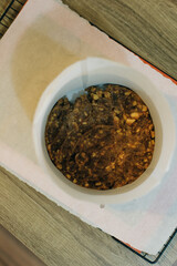 Homemade cake tin making, baking mold