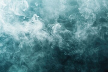 Fototapeta premium A close-up shot of thick white smoke on a dark background