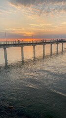 Fototapeta premium sunset at the pier