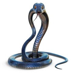 Cobra Metal element animal cartoon isolated whitebackground 16:9