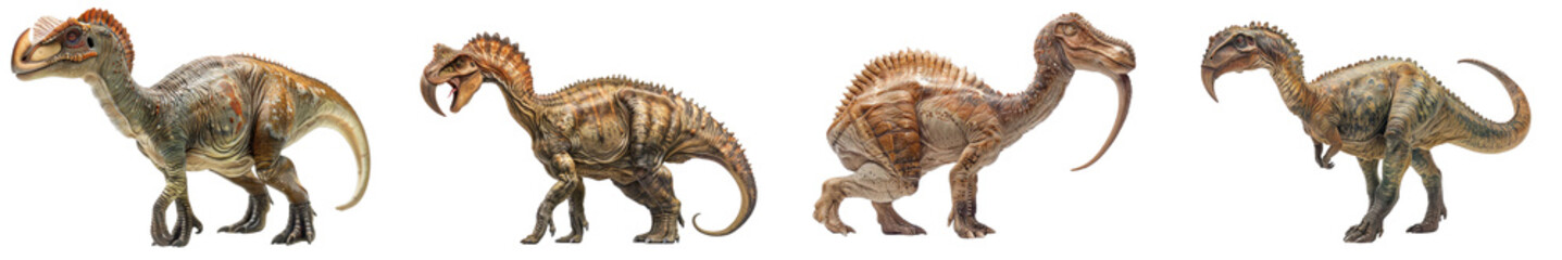 Fototapeta premium A high-quality image of a Parasaurolophus, highlighting its distinctive crest.