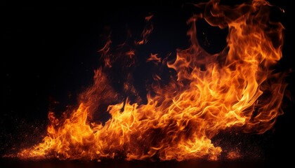 fire with clear white background 