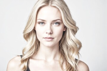 Naklejka premium Attractive blond young woman