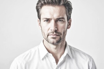 Fototapeta premium Man in white shirt