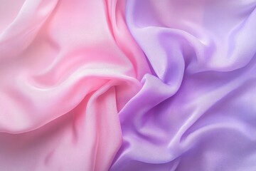 Obraz premium A seamless blend of pastel colors flows elegantly, showcasing soft fabrics that evoke a sense of calm and tranquility