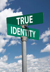 true identity sign