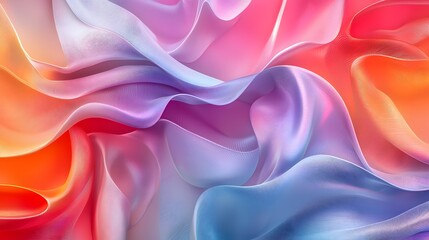 Obraz premium Abstract Wavy Background with Gradient Colors.