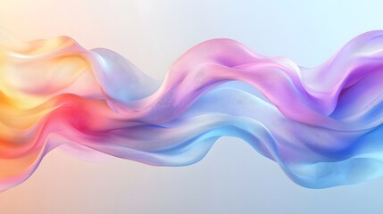 Abstract Colorful Wavy Lines.