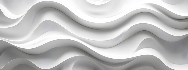 Abstract White Wavy Pattern.