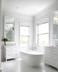 Obraz premium interior 3d rendering of bathroom